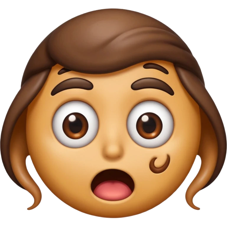 Shocked emoji with poop in his eyes emoji