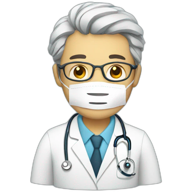 doctor with paper emoji