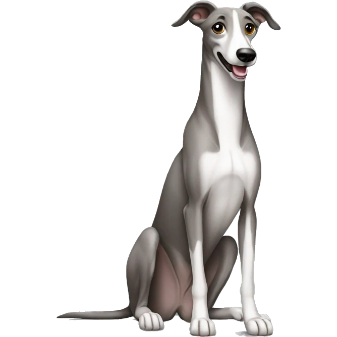 greyhound teen seated emoji