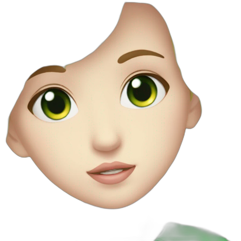  170 cm Blond boy Green  eye kissing brunette girl 160 cm Green eye emoji