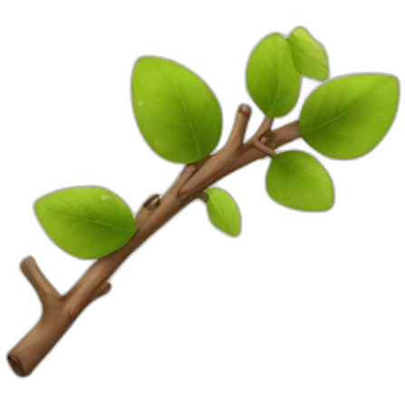 happy twig emoji