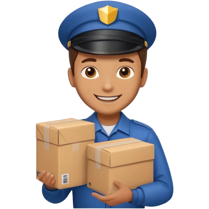 package delivery man emoji