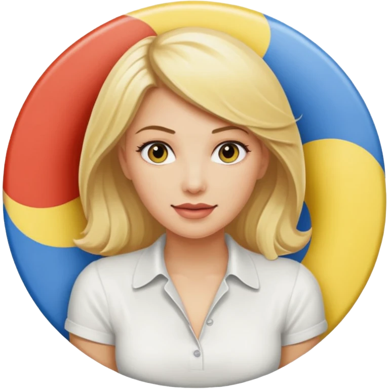 Blonde playing adult twister emoji
