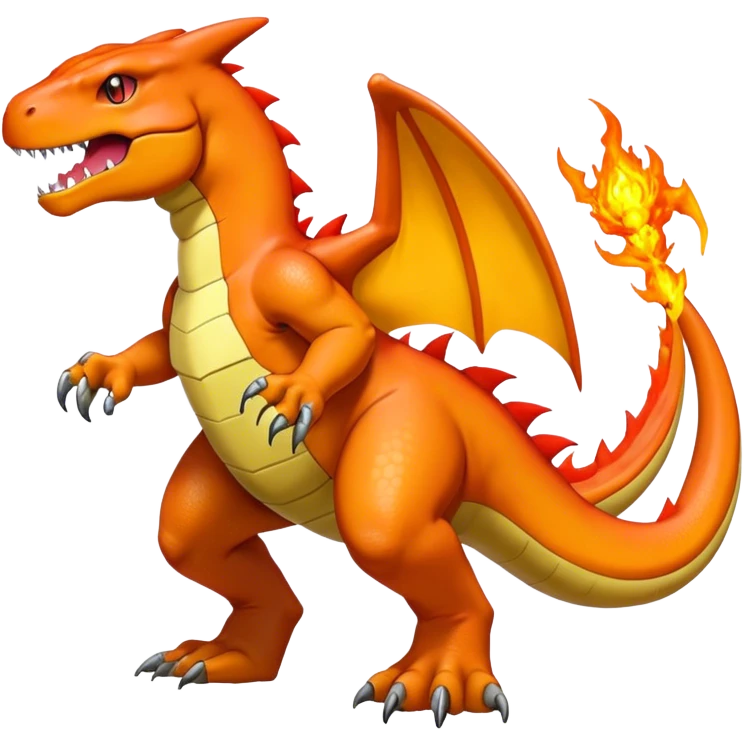  Cool Edgy Shiny Futuristic Ethereal Legendary Greymon-Digimon-Charmander-Charizard-Agumon-Charmeleon-Reptile full body emoji