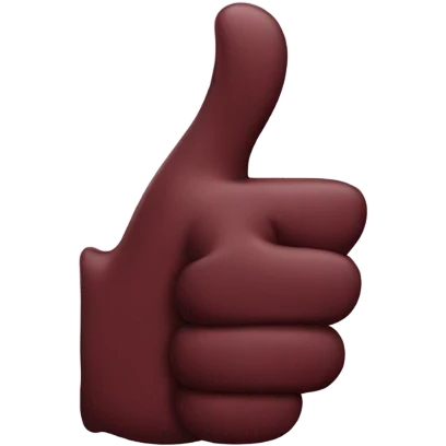 Maroon thumbs up emoji