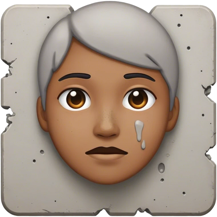 Concrete spilled on someone emoji