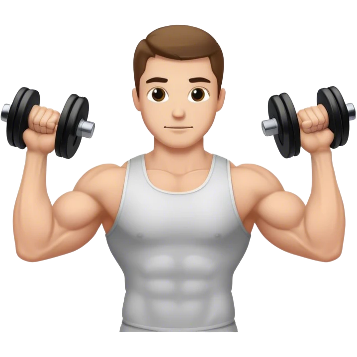 man weighted wrist curl emoji