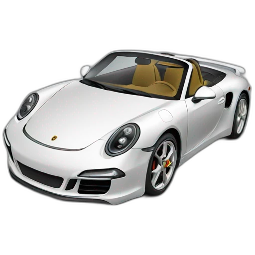 Une porche multicolore emoji