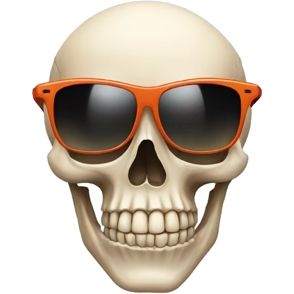 Skull with sunglasses emoji