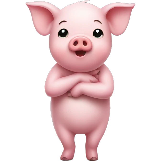 hug pig emoji