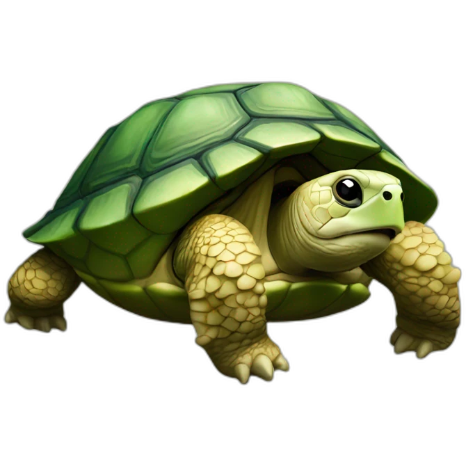 Tortue sur tortue emoji