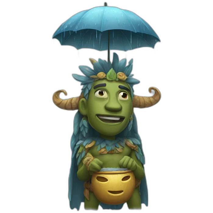 rain god emoji