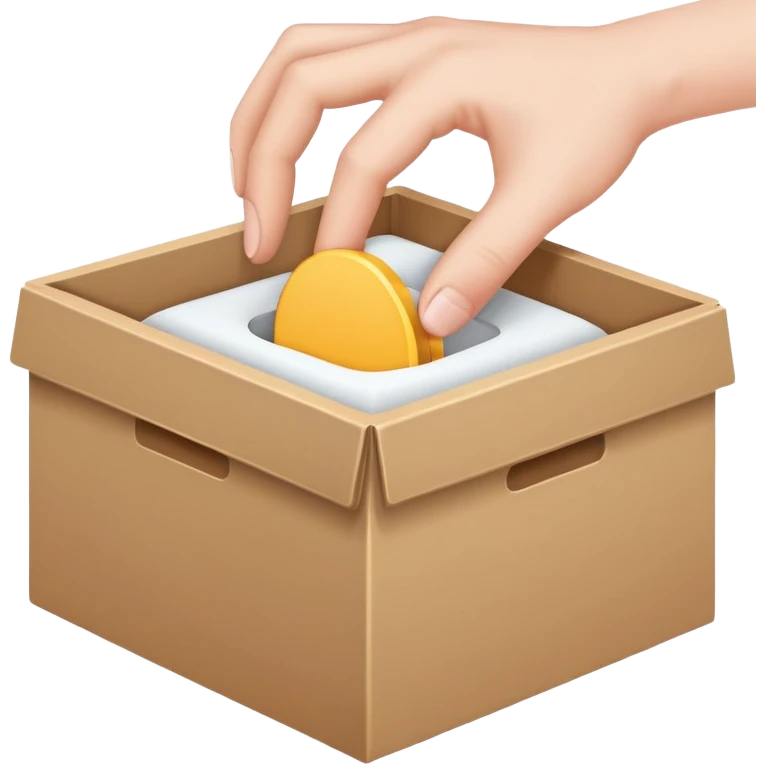 hand in box emoji