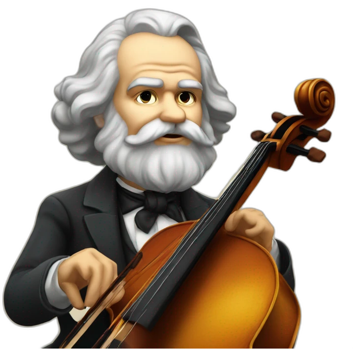 karl marx plays the cello emoji
