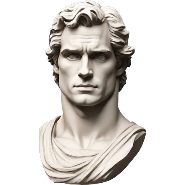 Henry Cavill roman sculpture emoji