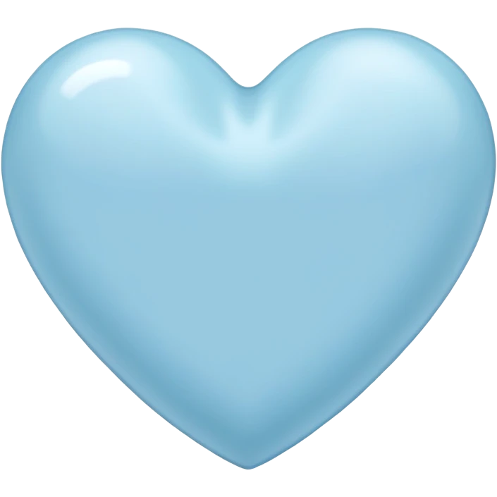 pastel blue heart emoji