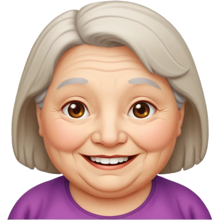 chubby old woman  emoji