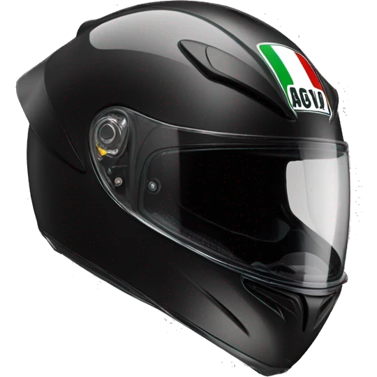 black AGV bike helmet emoji