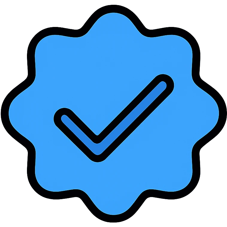 blue tick Instagram verification badge emoji