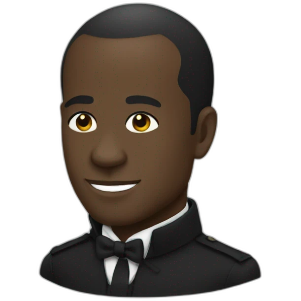 Black macron emoji