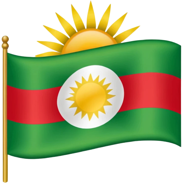 Flag of Iraqi Kurdistan emoji