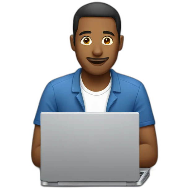 man-using-laptop emoji