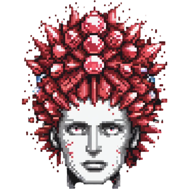 head with rubies exploding from the top emoji