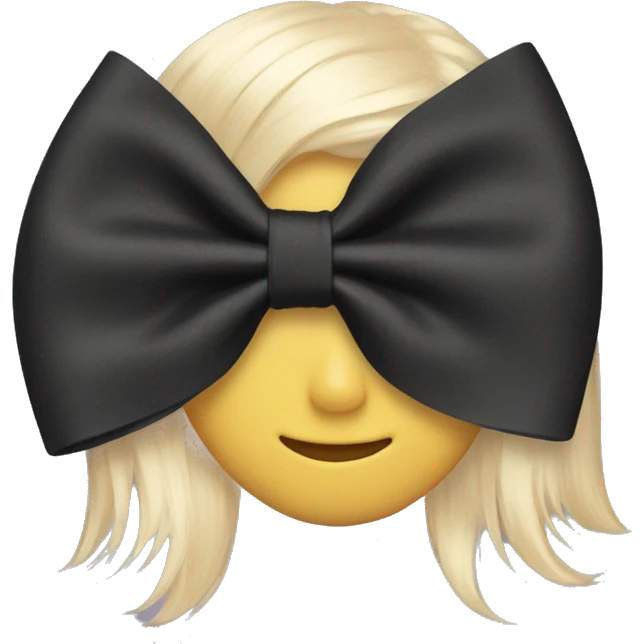Aesthetic hair bow emoji