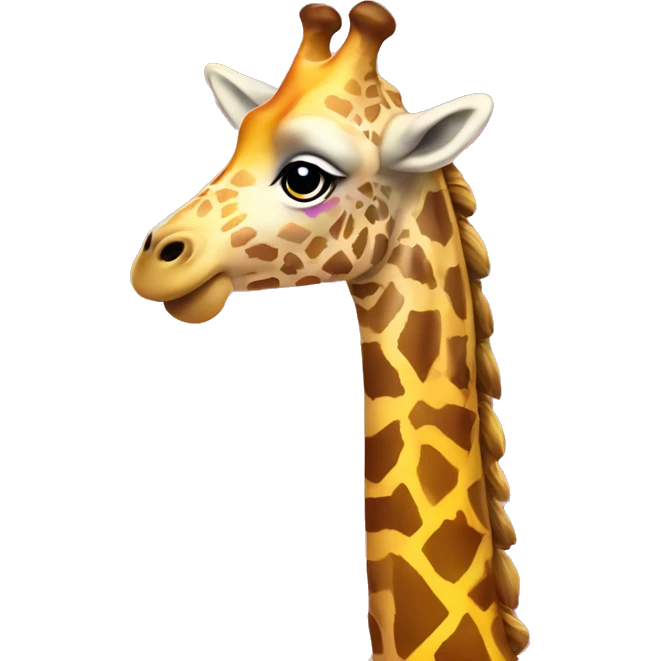 lisa frank giraffe emoji