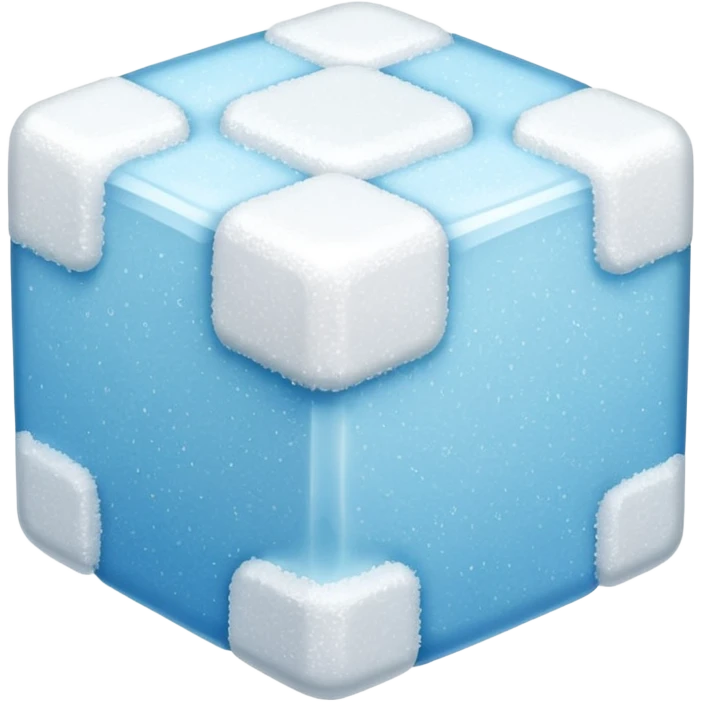 plain white cube of sugar emoji