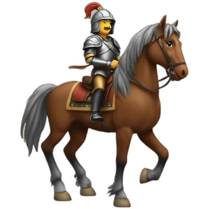 mavrik sur un cheval emoji