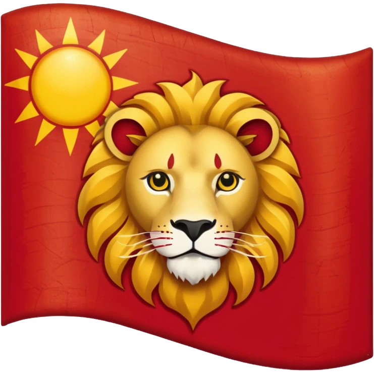 پرچم شیر و خورشید ایران emoji