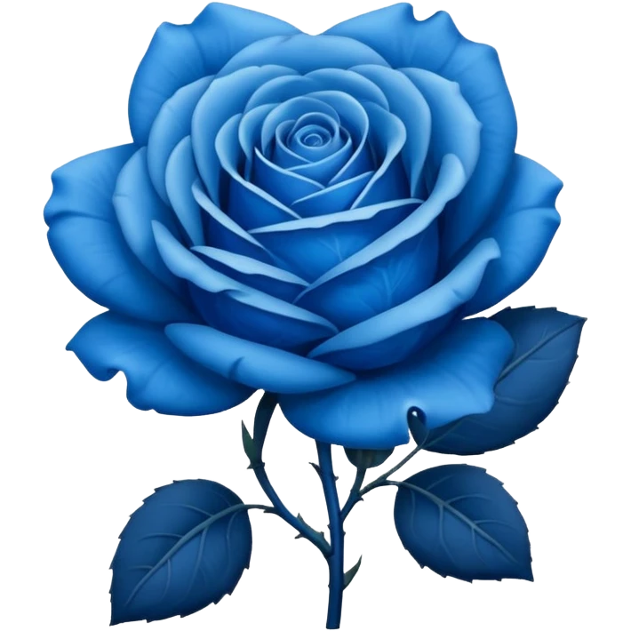 blue rose emoji