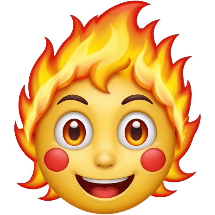 happy emoji + hot emoji + zany face + unamused emoji