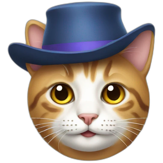 Cat in hat emoji