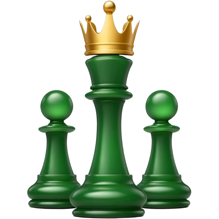 green chess piece queen emoji