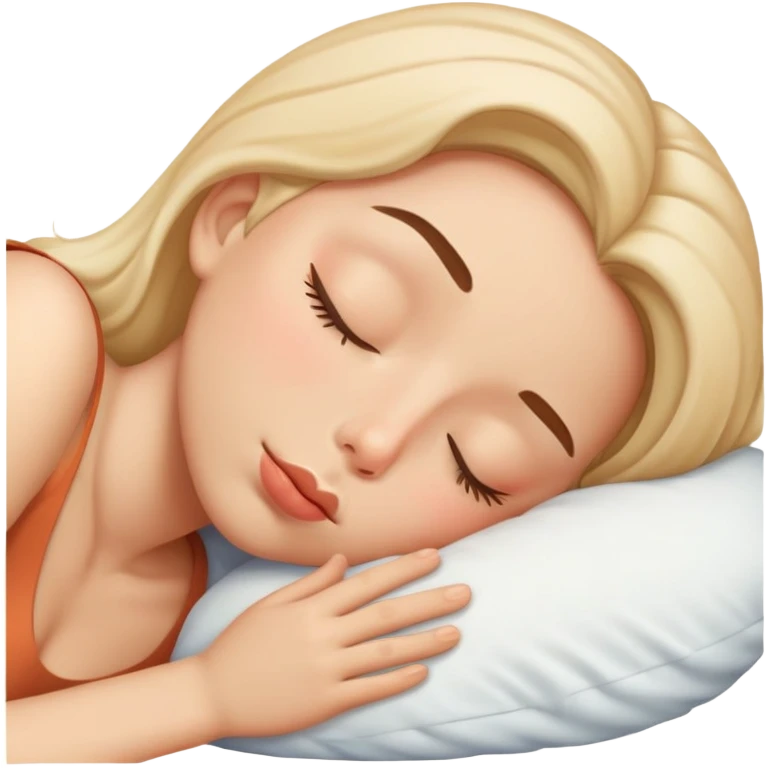 Kissy face sleeeping emoji