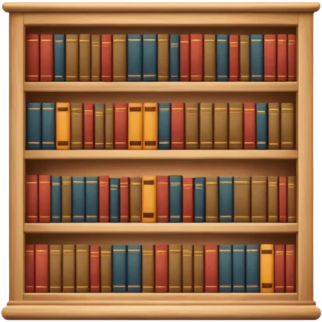 a bookshelf emoji