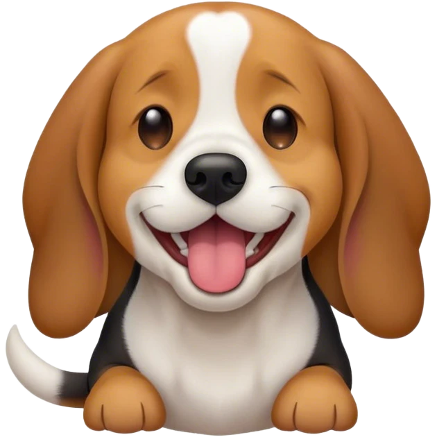 Cinematic Cute Yawning Beagle Portrait Emoji, Head tilted slightly with a dramatic, wide-open yawn, showcasing a soft tri-color coat of white, brown, and black, floppy ears slightly drooping, round hazel eyes barely open in drowsy contentment, Simplified yet irresistibly adorable features, highly detailed, glowing with a soft, cozy glow, high shine, relaxed yet expressive, stylized with a touch of whimsy, bright and endearing, soft glowing outline, capturing the essence of a sleepy yet affectionate pup, so drowsy it feels like it could stretch right out of the screen and curl up for a nap! emoji