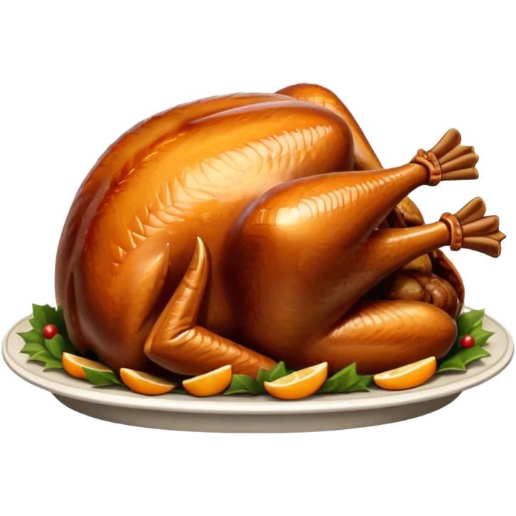 Christmas turkey emoji