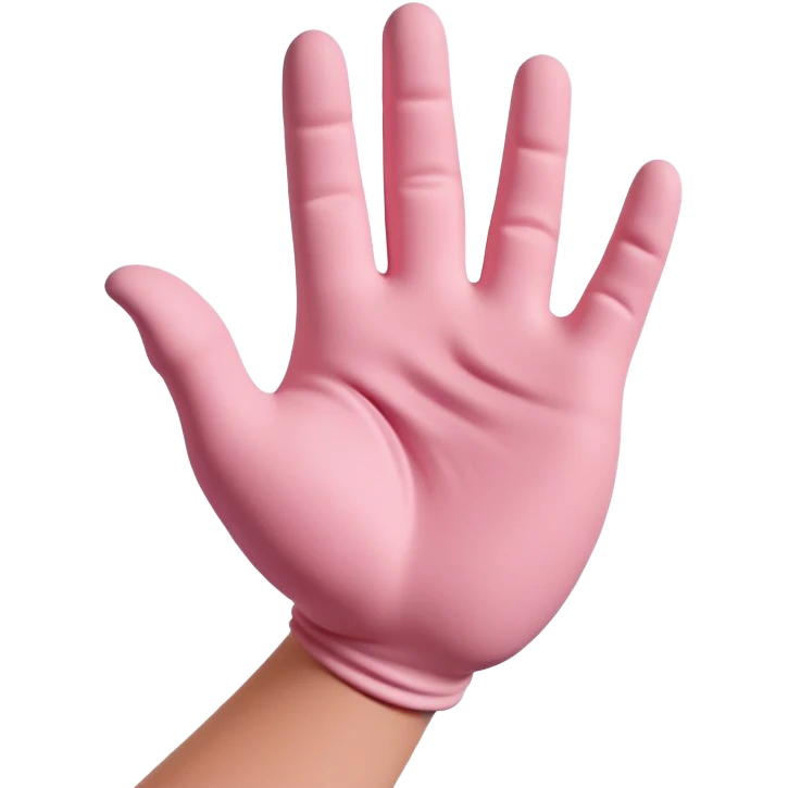 hand morphing and transforming pink clay into a new shape, showing the clay changing form emoji