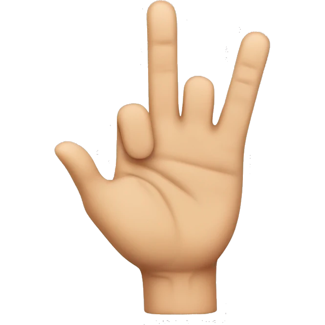 3 fingers up  emoji