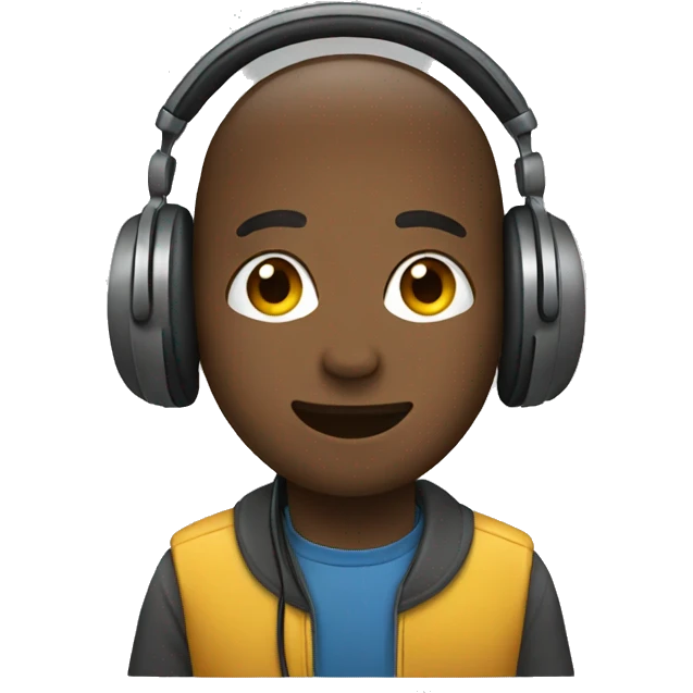 People with headphones  emoji