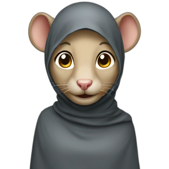 rat with hijab emoji