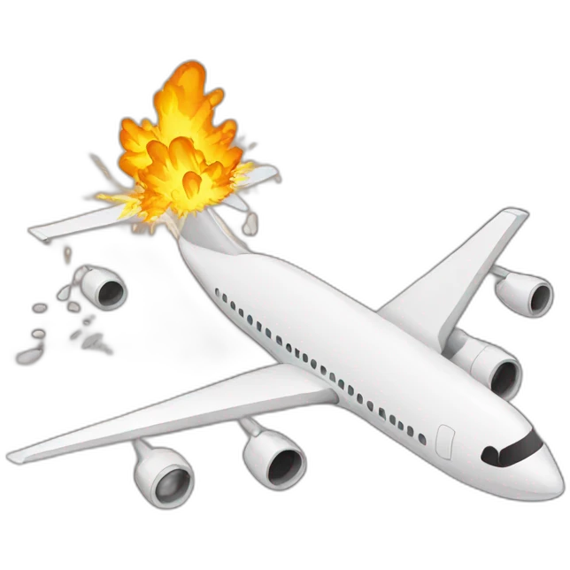 planes crashing emoji