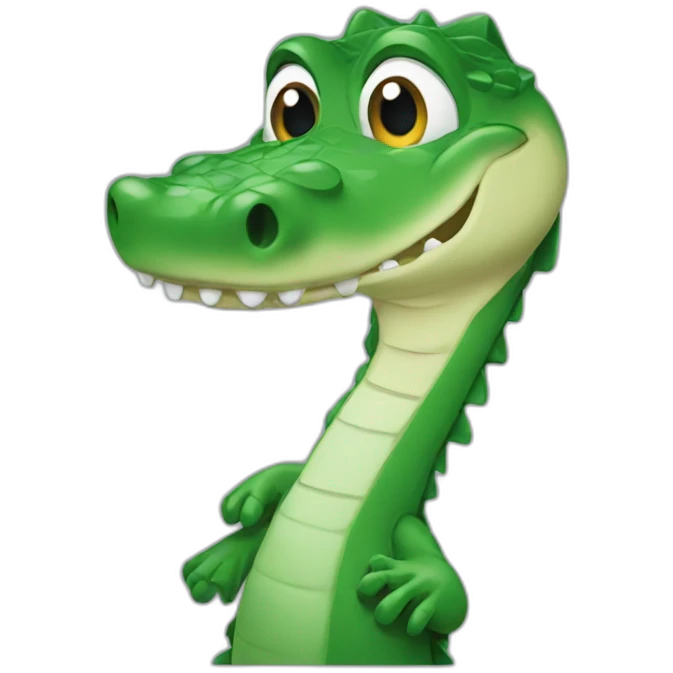 Chat sur alligator  emoji