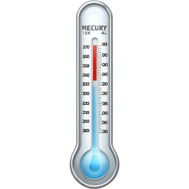 Medical Thermometer for measuring people's temperature emoji