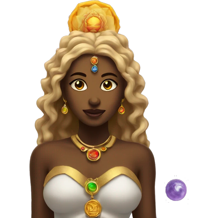 7 chakra goddess  emoji