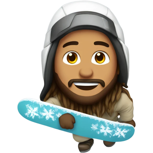 Jesús snowboarding  emoji