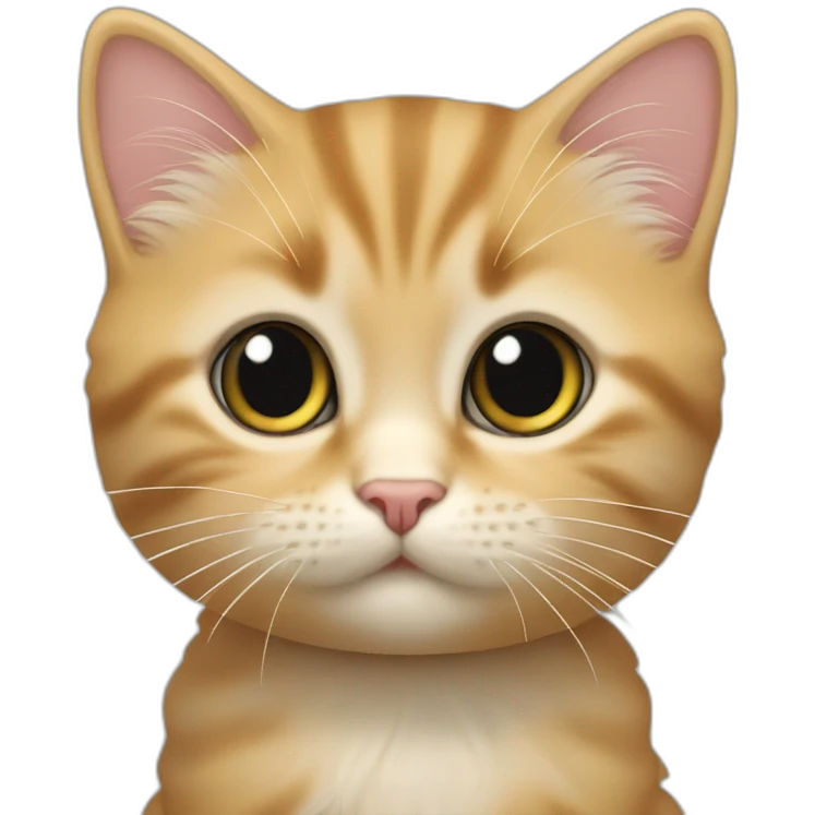 Chaton sur un caneton emoji